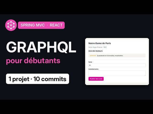 GraphQL pour débutants : un vrai projet Spring Boot (Spring MVC) + React, de zéro
