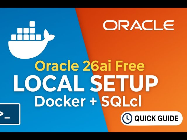 Run Oracle 26ai Free Locally in Docker + Connect with SQLcl (Windows Tutorial)#Oracle26ai #oraclesql