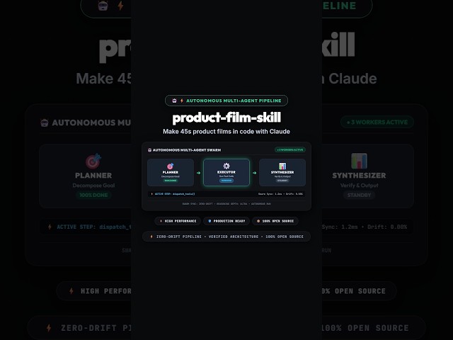 Make 45s product films in code with Claude 🎬