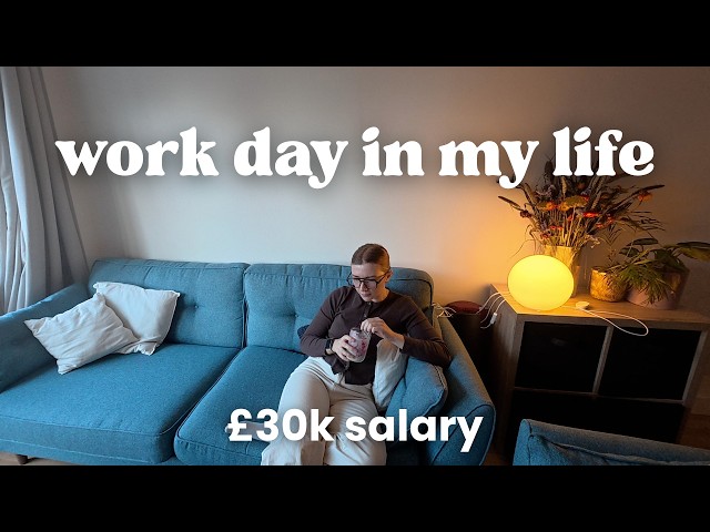 9-5 on £30k a year in the uk | life admin, final days in the office before holiday!