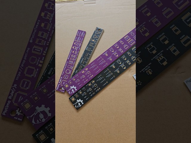 Limited edition matte black or purple PCB rulers now available!