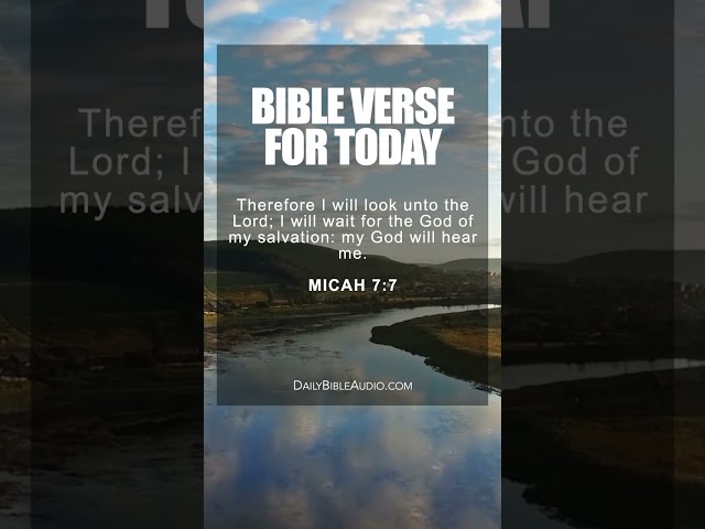 Micah 7:7 | Blessed Bible Scripture For Today