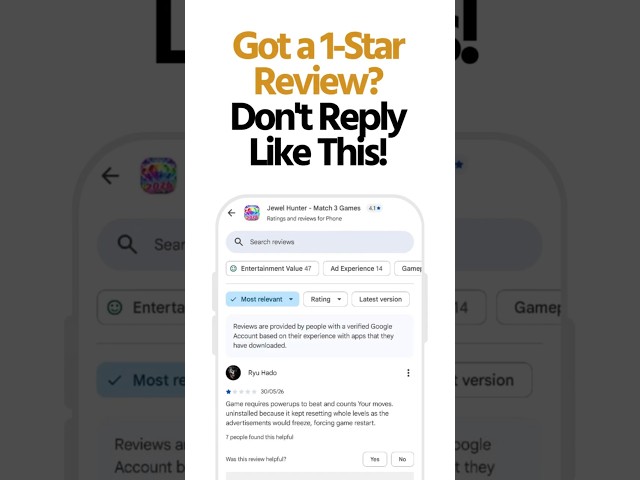 Got a 1 Star Review Don't Reply Like This! #shorts