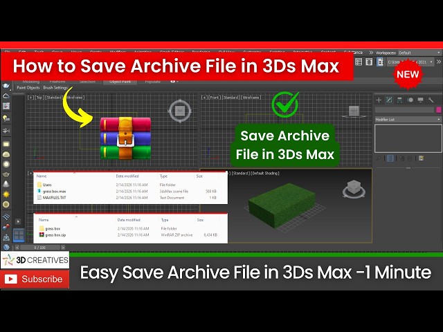 Saving Archive File 3DsMax