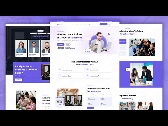 How to Create IT Solution & Business Responsive HTML Template | Responsive Website Template