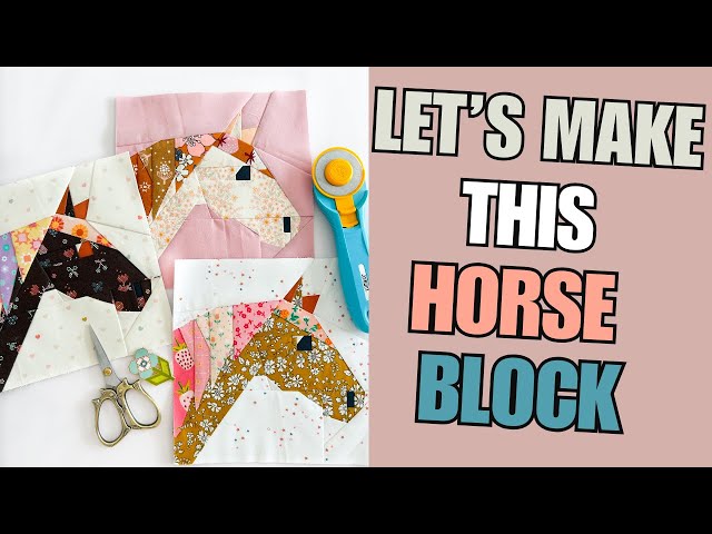 A Fun & Scrappy Horse FPP Block 🐎 | Foundation Paper Piecing