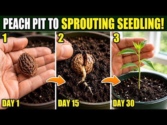 How to Grow a Peach Tree From a Pit | The 30-Day Germination Method