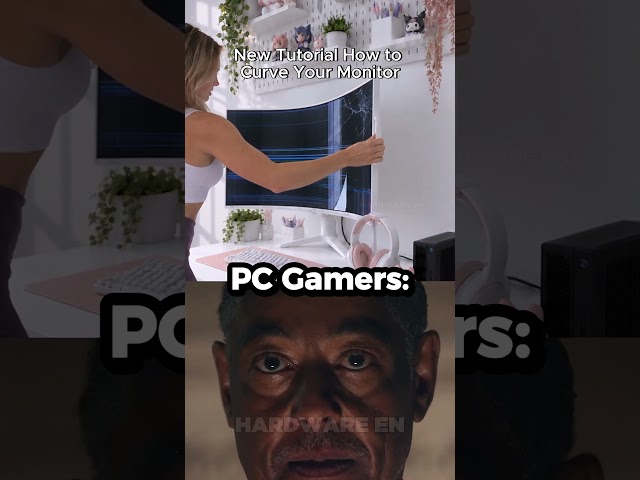 “New Tutorial How to Curve Your Monitor💀” #pcgaming #benchmark #rtx5050 #gtx1080ti