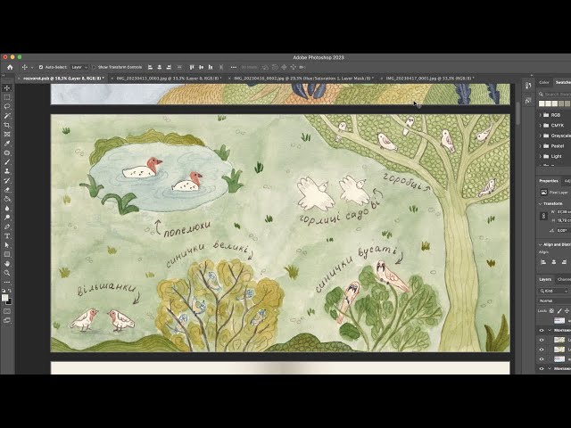 Обробляю відскановану ілюстрацію в Adobe Photoshop