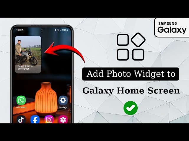 Customize Galaxy Home Screen with Photo Widget in Seconds!