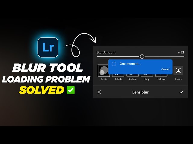 Lightroom New Update! Blur Option Not Working Solved✅ | Lightroom Mobile Blur Option Loading Problem