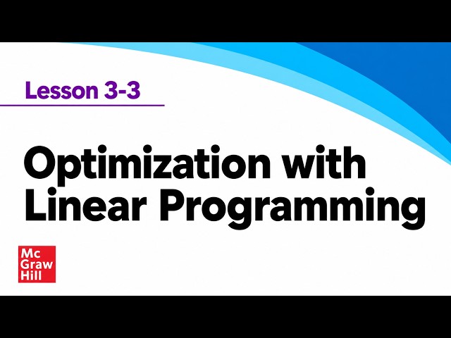Optimization Techniques Using Linear Programming