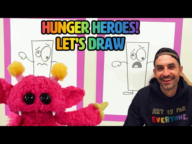 Learn How to Draw Hunger Hero's! By Jarrett Lerner! - Nimalsz Kidz