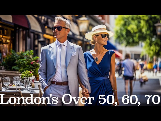 Elegance at Any Age: London's Over 50, 60, 70 Street Fashion 🇬🇧