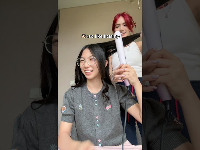 BIG SIS HAIR TUTORIAL 💁🏻‍♀️💗✨ (a.k.a teaching mini me how to serve 💅)
