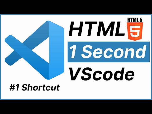 The FASTEST Way to Write HTML Boilerplate 🚀 Emmet Shortcut for Web Developers