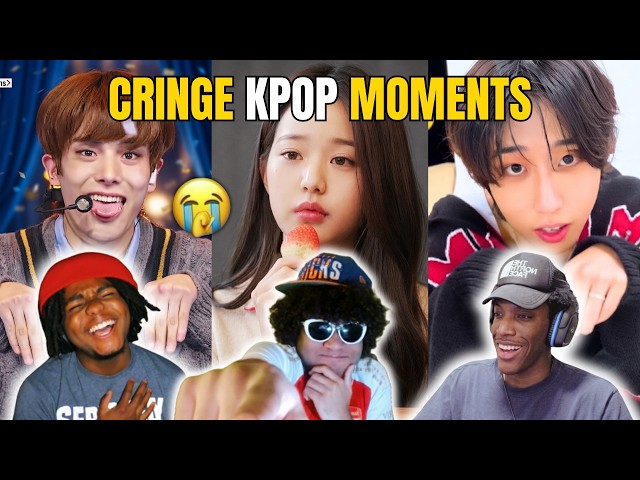 RAPPERS REACT TO THE CRINGIEST K-POP MOMENTS OF ALL TIME! (HARD WATCH...)