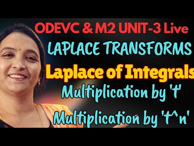 Rama Reddy Maths Academy is live #M2R25 #M2LaplaceTransformsLive ##LaplaceTransforms #M2R25LIVE