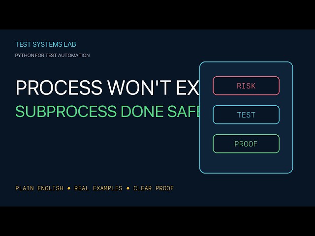 Test Command-Line Tools with Python — Subprocess Done Safely