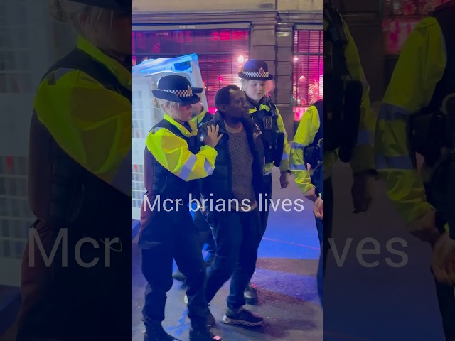 Right in the middle of Manchester city centre today