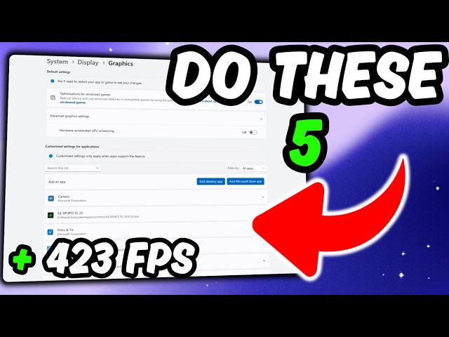 5 SIMPLE PC Tweaks for More FPS & Less Delay (2026)