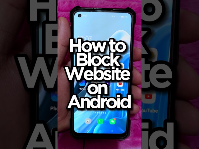 How to block Website on Android Phone #shorts