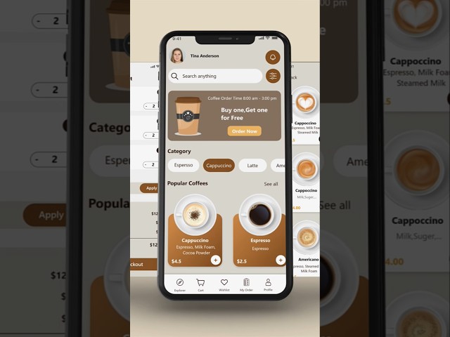 how to build a Coffee Shop app in android studio? #android_studio #coding #kotlin  #java