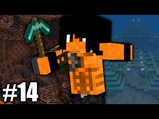 LOTS OF NETHERITE and WE FOUND the OCEAN MONUMENT | MINECRAFT #14 with Sargento 343