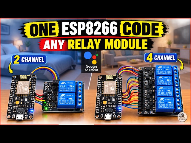 Home Automation using ESP8266 | Arduino IoT Cloud | One Code for 1, 2 & 4 Relay (2026)