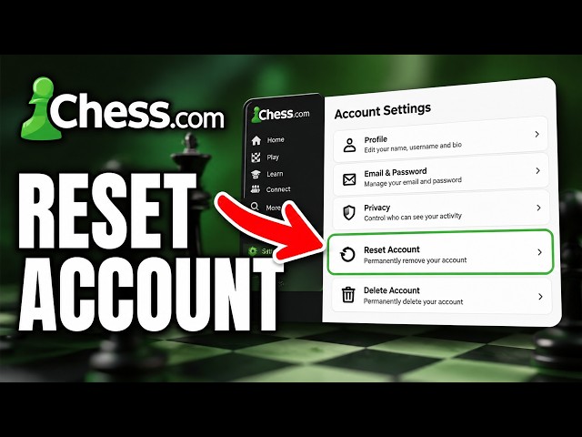 How To Reset A Chess.com Account | Tutorial 2026