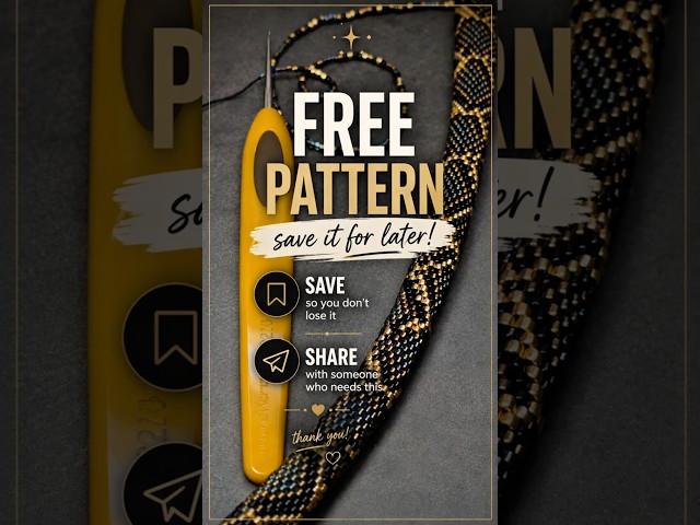 FREE Snake Rope Beading Pattern 🐍 | Бесплатный паттерн для жгута #beading #freepattern