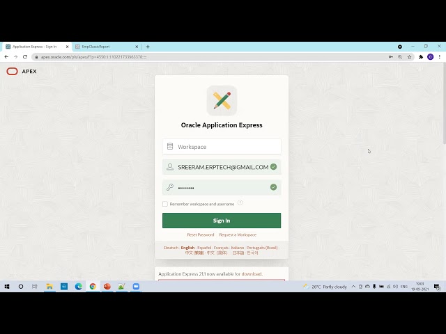 Oracle APEX Report - Report Types and Classic Report Demo