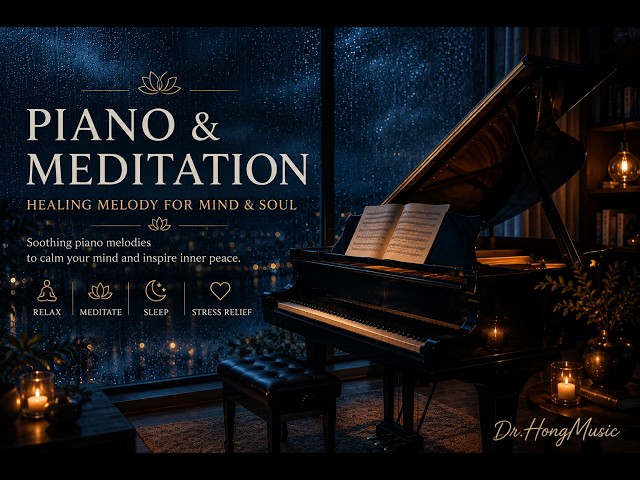 🌙 Peaceful Piano Meditation | Deep Relaxation & Inner Healing. Find Your Real Mind.