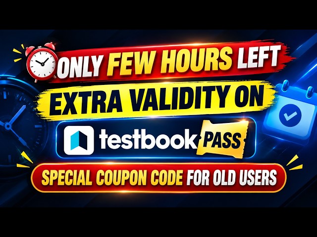 🚨 Extra Validity on Testbook Pass with EXCLUSIVE Coupon Code | Testbook Pass Pro Coupon Code Today