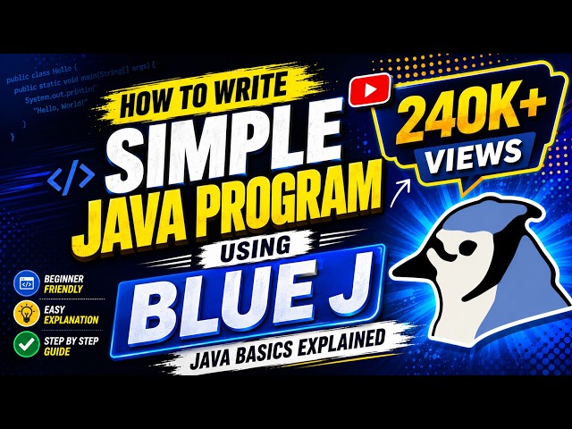 How To Write A Simple Java Program Using BlueJ