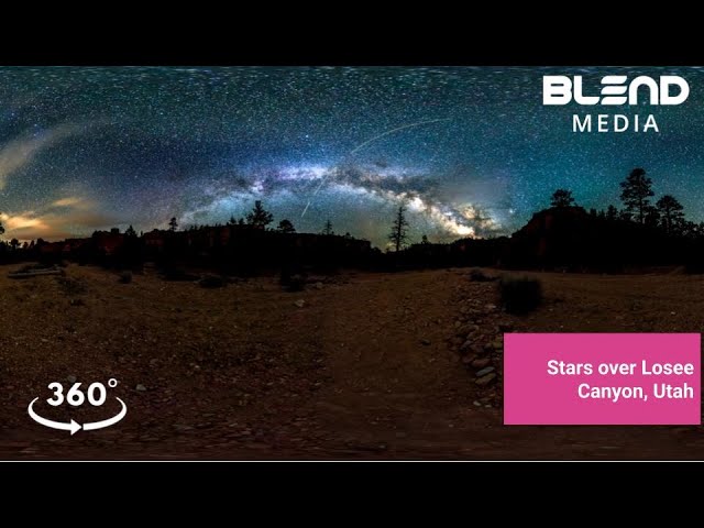 Starry Night Time Lapse in Losee Canyon, Utah