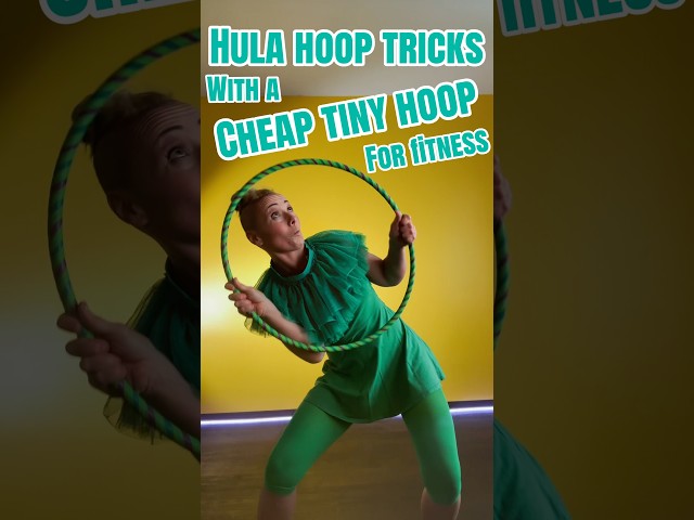 Only got a Tiny hula hoop? Fun tricks you can try for fitness #hulahoop