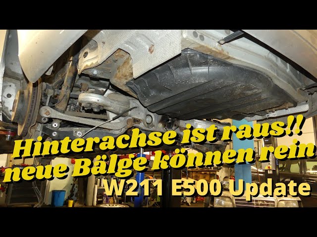 The rear axle is out | Mercedes W211 E500 | MB Youngtimer Parts