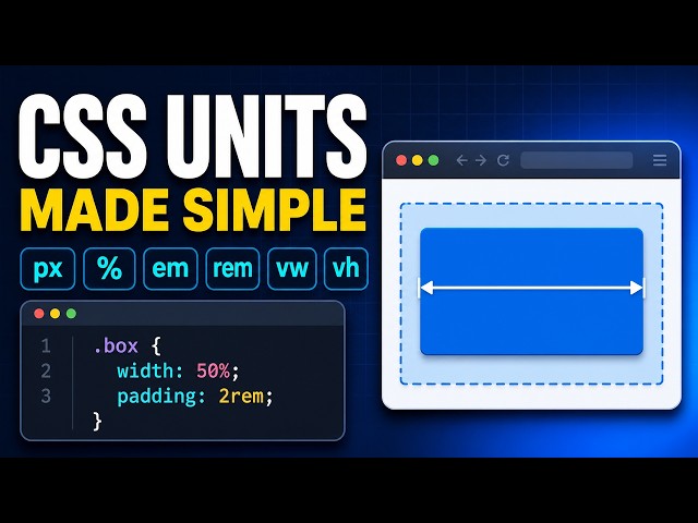 How to Use CSS Units Like a Pro: px, %, em, rem & more