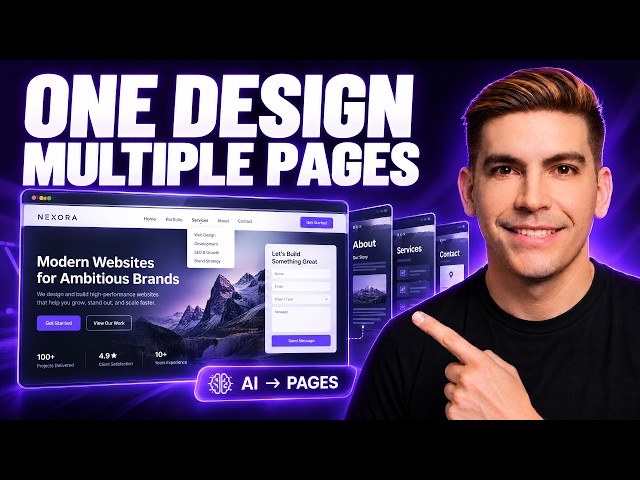 ⚡ Hostinger AI Builder Tutorial: Create Pages, Mega Menus & Working Contact Forms