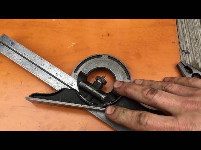 Protractor head combo square usage