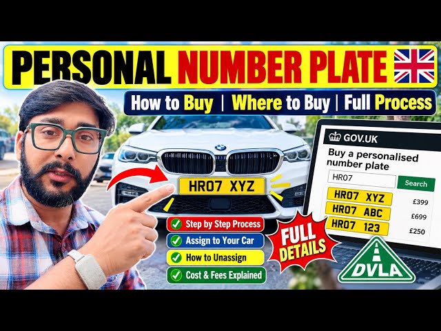 Personalised Number Plate UK 🇬🇧 | How to Buy, Cost, Assign & Unassign – DVLA Guide 2026