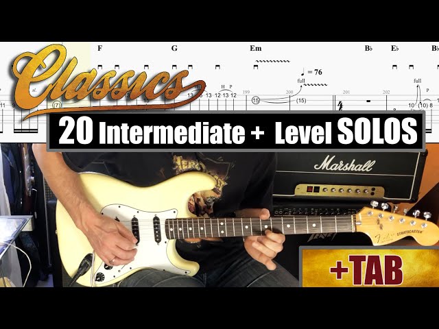 20 Classic Intermediate Level Solos + TAB