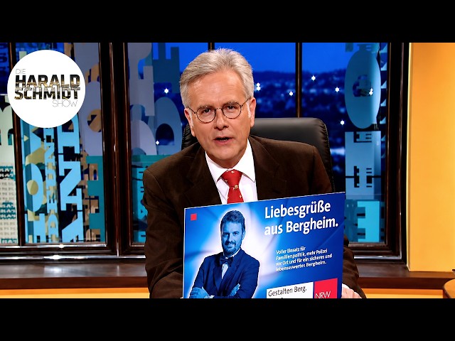 Harald Schmidt zeigt die besten Wahlplakate aus NRW | Die Harald Schmidt Show (ARD)