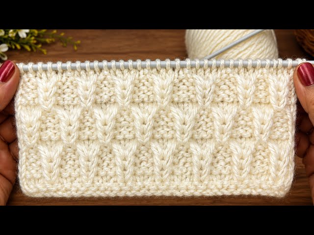 Beautiful 😍 Leaf 🍃 Stitch Knitting Pattern