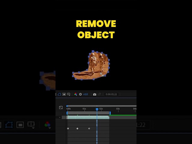 Remove Objects from Video in Seconds - AFTER EFFECTS #shorts   #aftereffects #contentawarefill #vfx