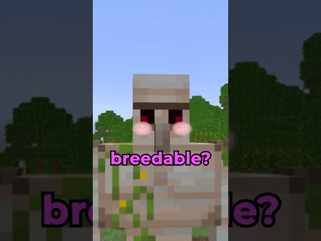 Is the Iron Golem breedable??
