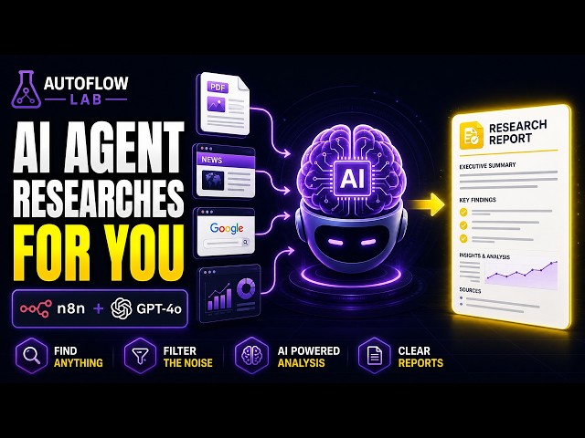 Build an AI Agent That Researches Anything for You (n8n + GPT-4o)