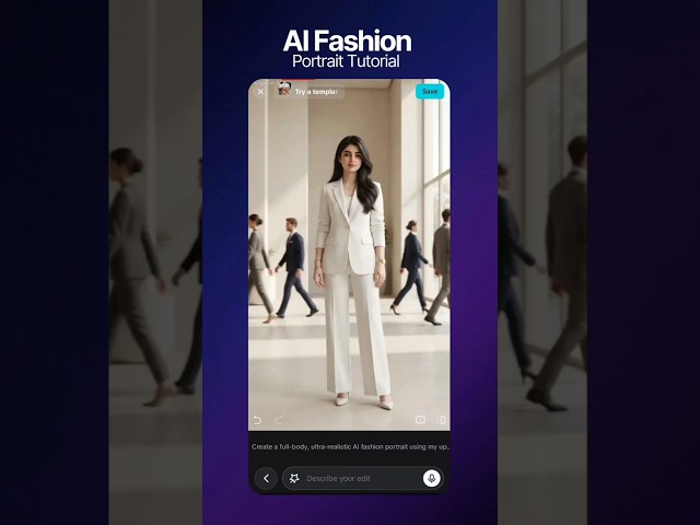 AI Fashion Portrait Tutorial in CapCut #shorts #AI Fashion Portrait