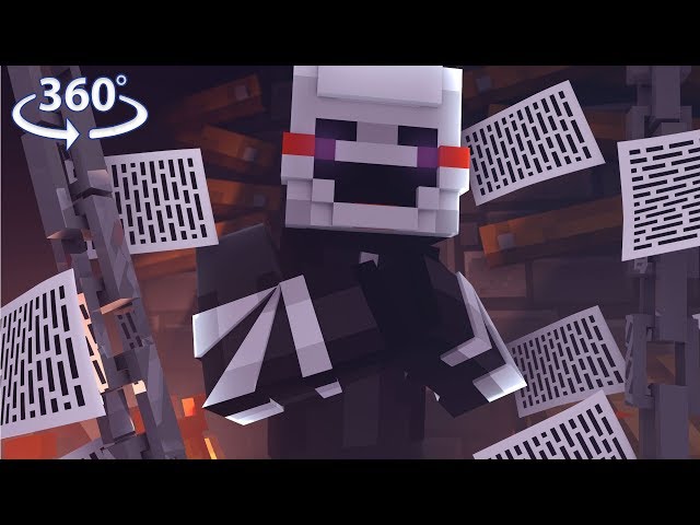 360° Five Nights At Freddy's - PUPPET VISION - Minecraft 360° Video